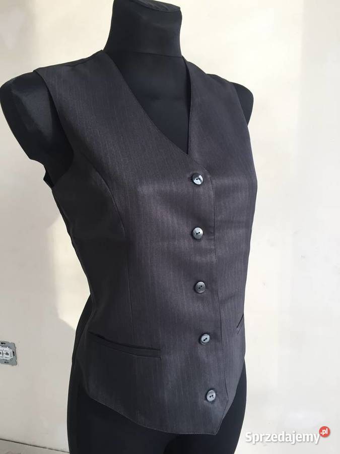 Kamizelki kelnerskie damskie ciemny grafit Wrocław