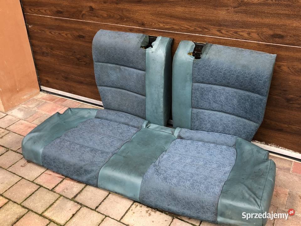 BMW E36 Coupe Kanapa tył niebieska półskóra