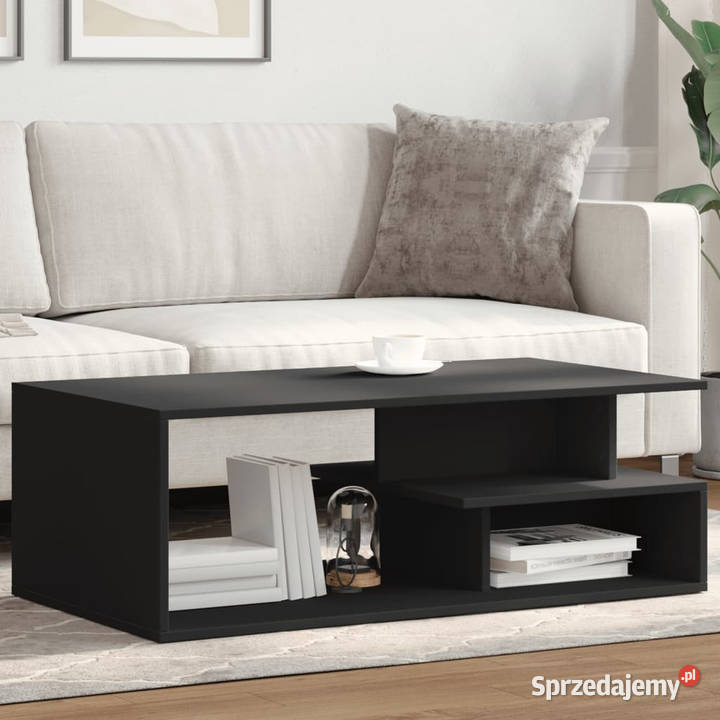 Stolik kawowy czarny 102x55x35 materiał Stoły Warszawa