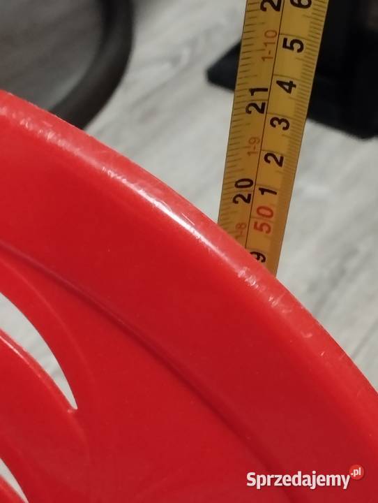 krzesełko czerwone małe dziecięce plastikowe Poznań