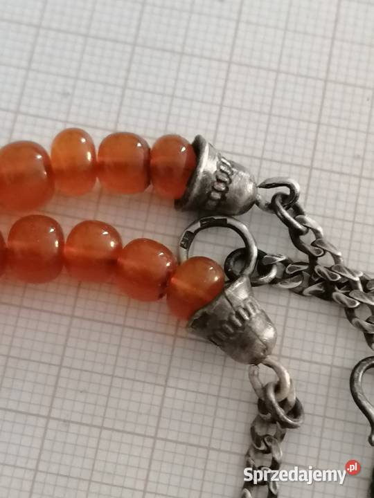 Naszyjnik bursztyn srebro Zolotniki 84 Pozostałe podlaskie Białystok