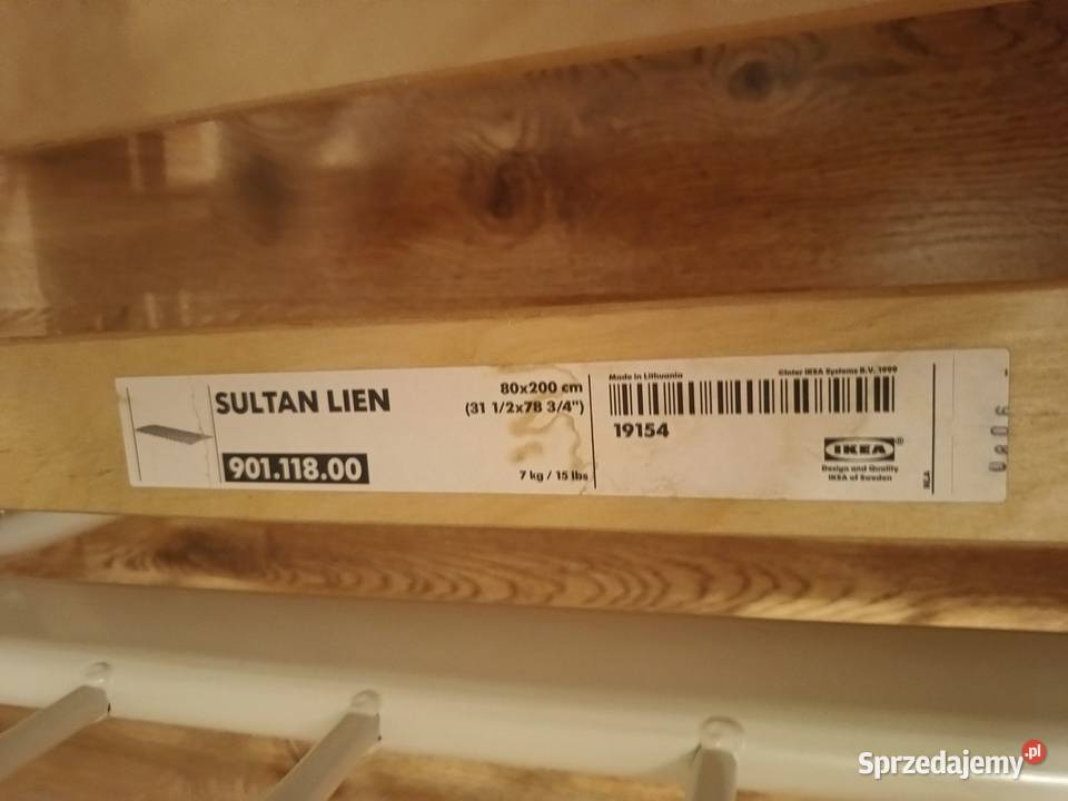 Łóżko dziecięce IKEA białe metalowe rozkładane Dom i Ogród Lipowica