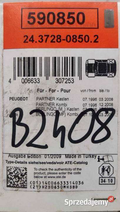 Linka sprzęgła do Berligo Partner Chęciny sprzedam