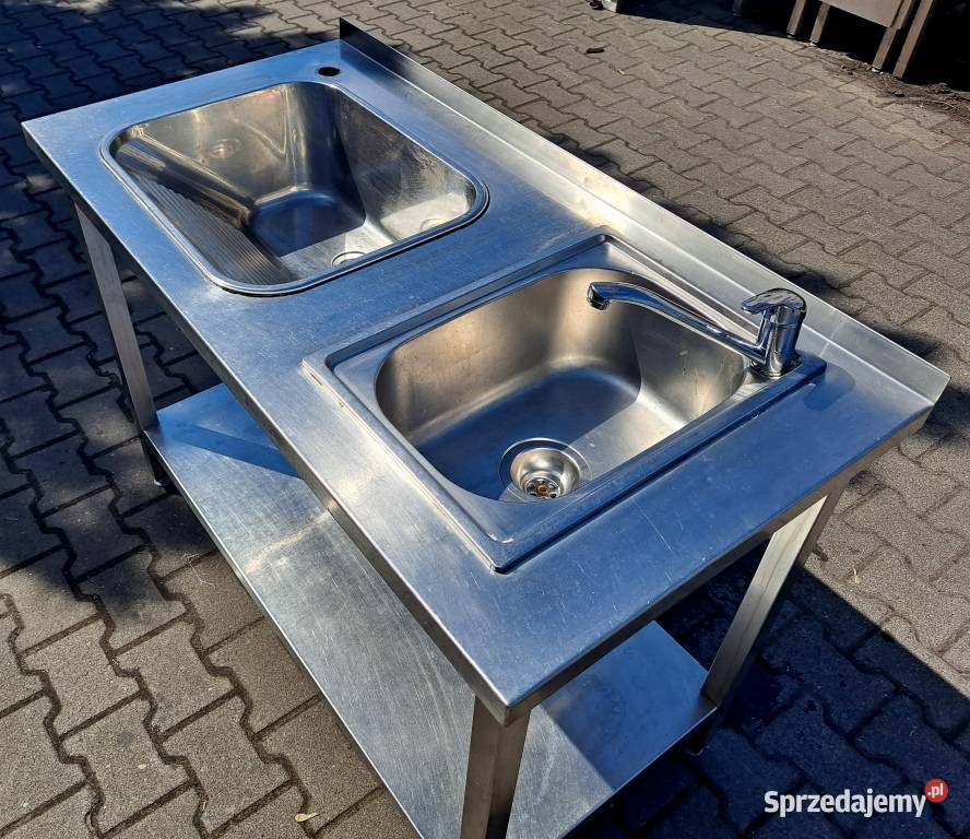 ZLEW GASTRO 2 KOMOROWY Z PÓŁKĄ 1206085 M801N Nowe Skalmierzyce