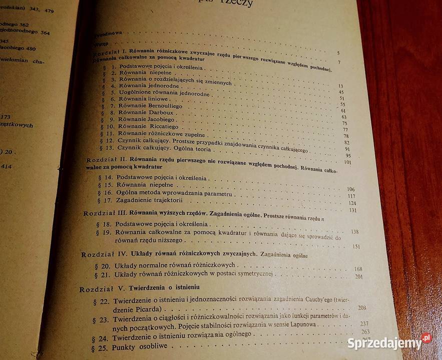 Metody całkowania równań różniczkowych Książki naukowe i popularnonaukowe pomorskie Gdańsk