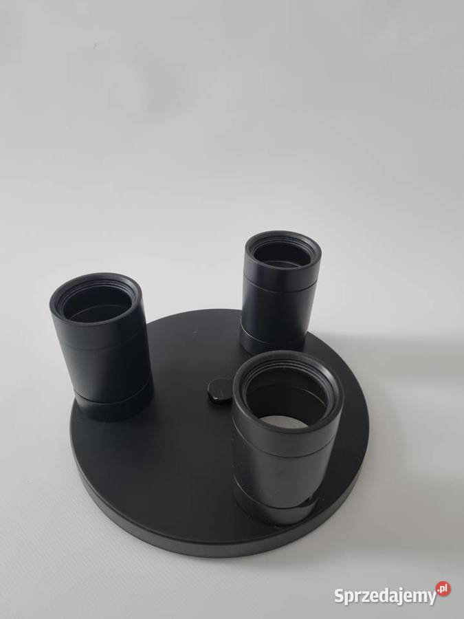 Lampa sufitowa IKEA NYMNE czarna 3 reflektory