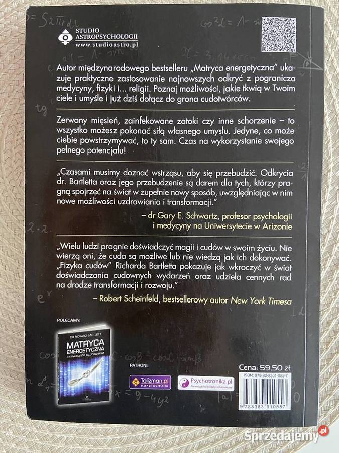 Książka Fizyka Cudów dr Richard Bartlett Płock