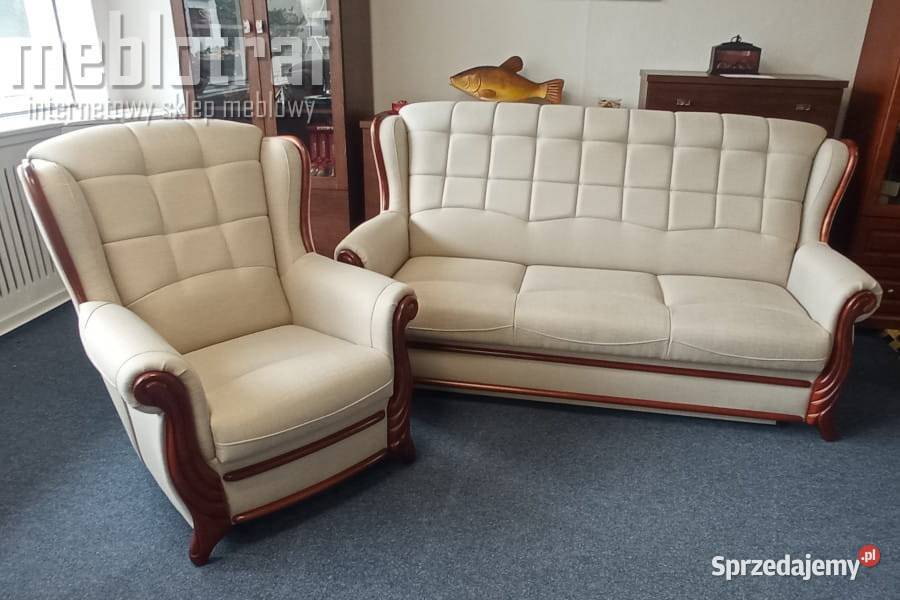 *Reprezentacyjny wypoczynek LA SCALA -sofa+1 fotel-"od ręki