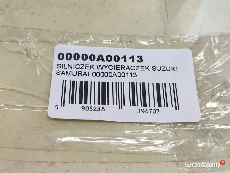 SILNICZEK WYCIERACZEK PRZÓD SUZUKI SJ410 10 8188 osobowe lubelskie