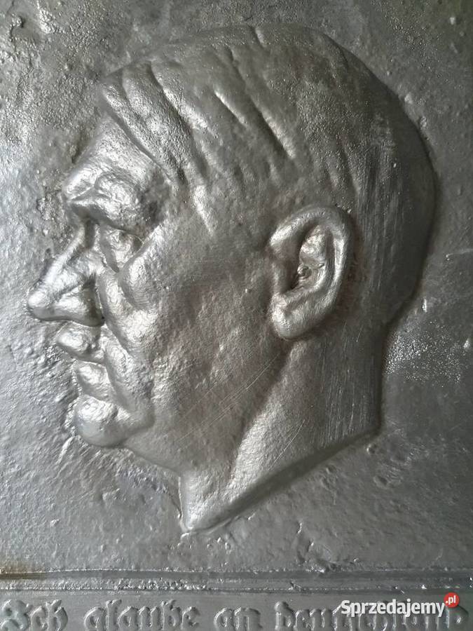 Adolf Hitler płaskorzeźba relief plakieta 2030 Antyki, Sztuka, Kolekcje pomorskie Solnica