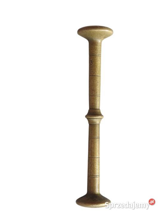 Stary mosiężny moździerz kuchenny sygnowany lata Cieszyn