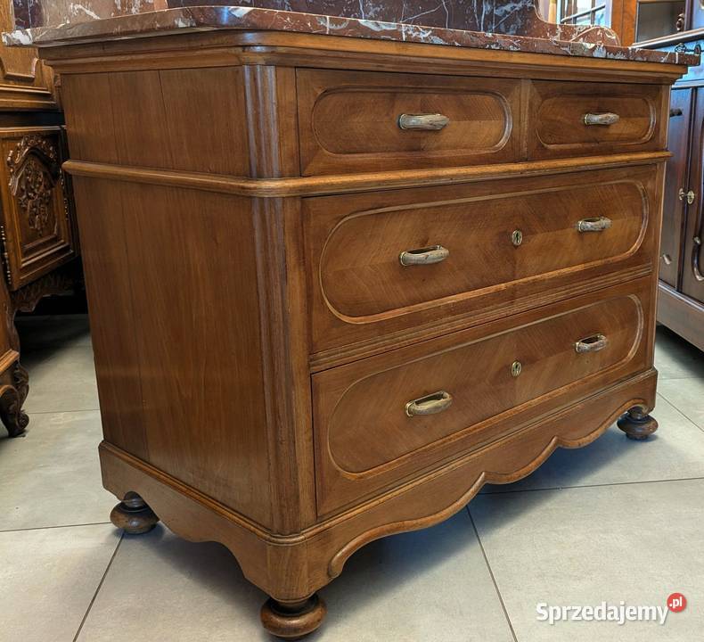 Komoda dębowa z marmuremsklep Dąbrowa Górnicza śląskie