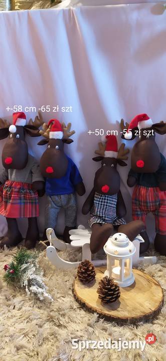 Renifery świąteczne prezent Boże Narodzenie
