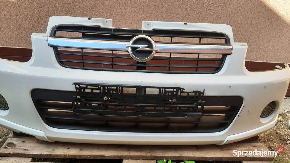 derzak przedni Opel Agila A lift Biały kompletny Dębno