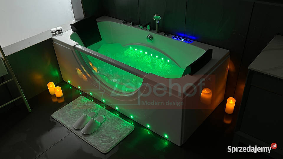 Wanna z hydromasażem C510 prostokątna Hydraulika i armatura podlaskie Grabówka