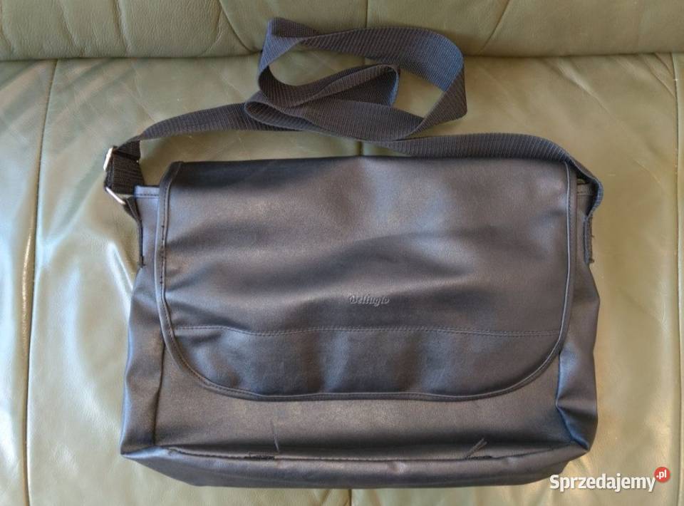 Torba skórzana na ramię Belugio czarna laptop Kołobrzeg