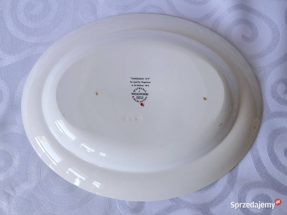 Wedgwood Napoleon Ivy mały owalny półmisek lubuskie Strzelce Krajeńskie