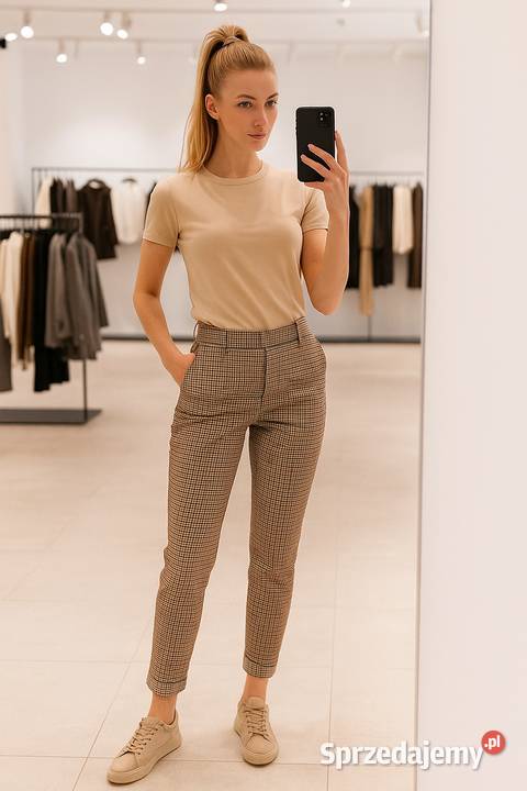 Spodnie cygaretki r34 Zara Warszawa