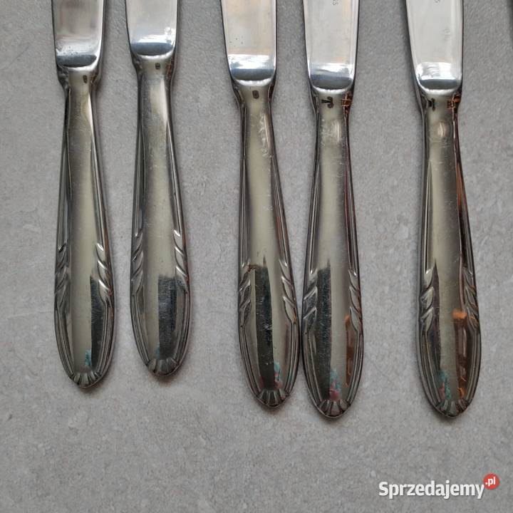 Gerlach noże stołowe obiadowe vintage PRL podkarpackie Miejsce Piastowe sprzedam