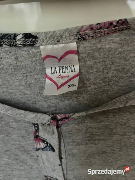 Przepiękny komplet piżamy w motylki XL La Penna Gdańsk