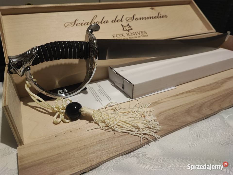 Szabla do otwierania szampana Fox Antyki, Sztuka, Kolekcje Grabowiec-Góra sprzedam