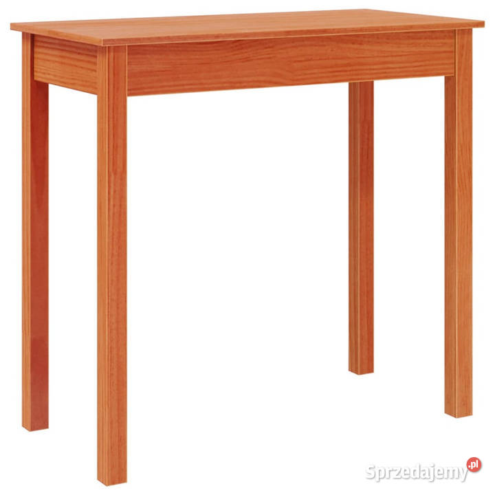 Stolik konsolowy woskowy brąz 80x40x75 drewno Stoły Warszawa