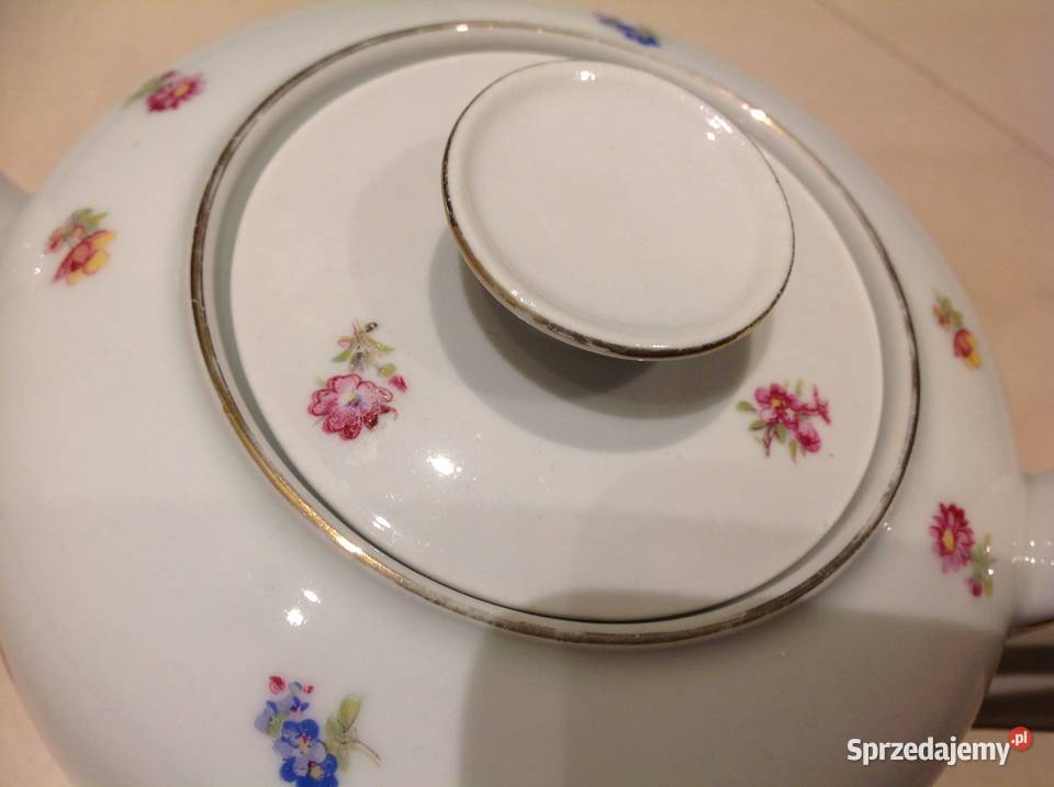 Dzbanek do Herbaty Stara Porcelana Volkstedt lubuskie Nowa Sól
