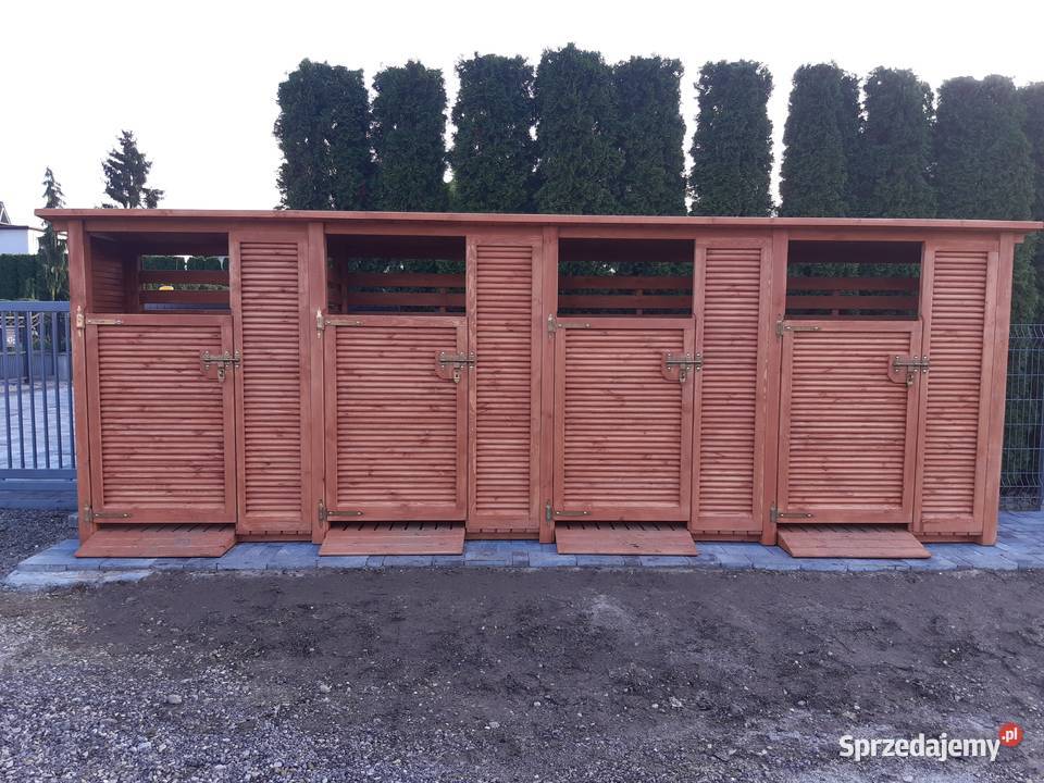 Wiata śmietnikowa zadaszenie na kosze segregacja Kalety