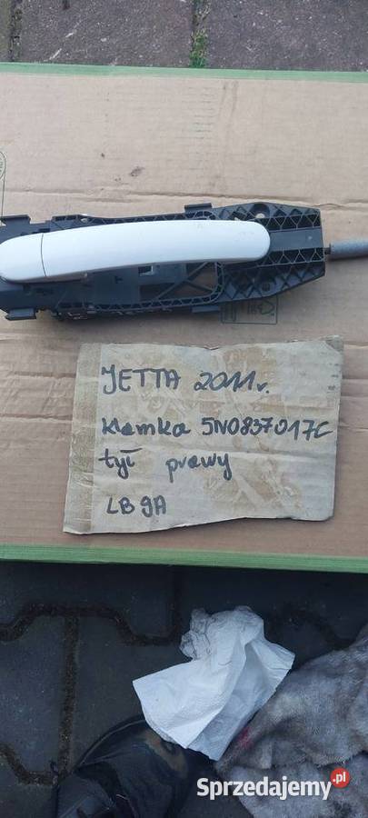 Klamka drzwi prawy tył VW JETTA 5N0837017C LB9A Szczecin