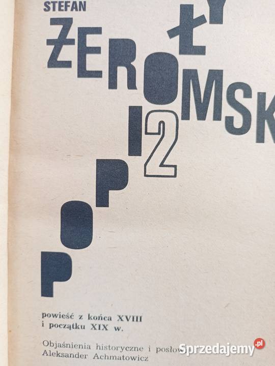 Żeromski Popioły książki Trójmiasto szkolne