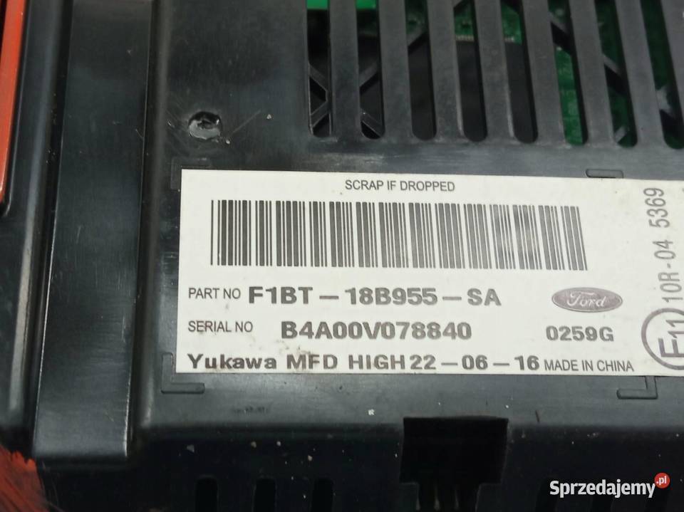 WYŚWIETLACZ F1BT18B955SA Ford Fiesta Mk7 Motoryzacja sprzedam