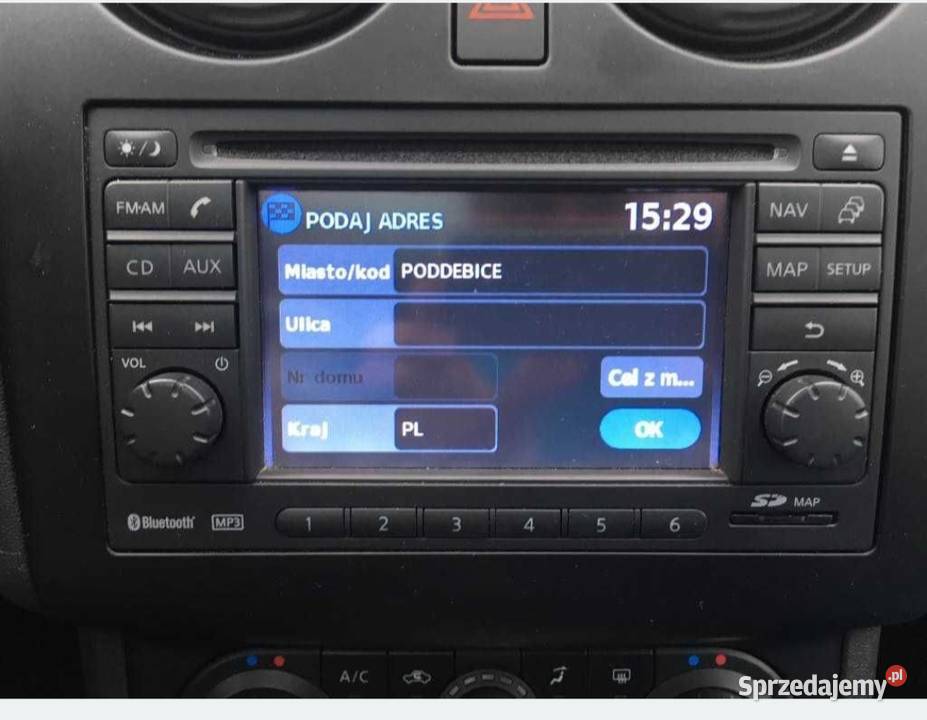 Polskie menu polski lektor Nissan Connect 1 LCN Aleksandrów Łódzki