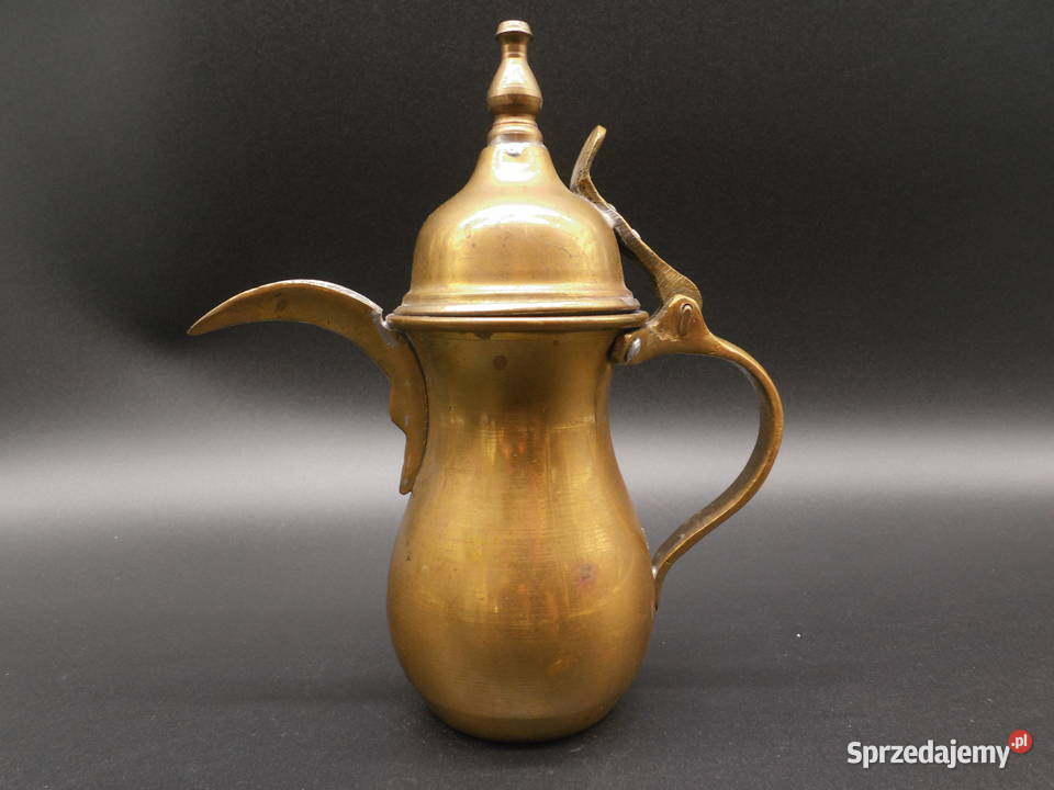 Mosiężny dzbanek do kawy Dallah arabski imbryk Raszków