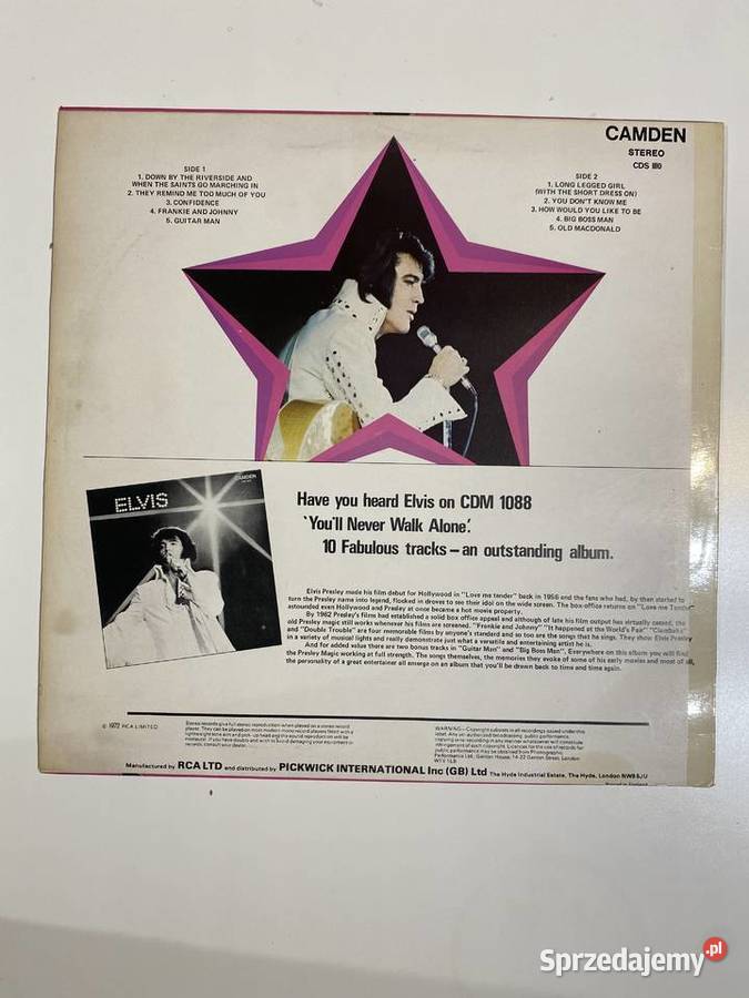 Elvis Presley Elvis Sings Hits From His Movies Wrocław sprzedam