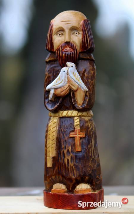 Św Franciszek rzeźba ludowa Gniezno