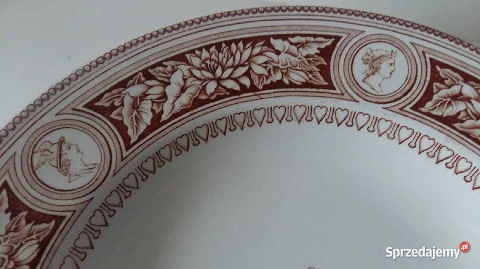 Antyk Talerz Patera Dekor 2 Gustavsberg Szwecja Gdańsk