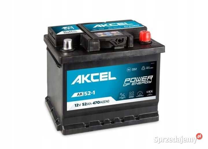 Akumulator Samochodowy AKCEL 12V 52Ah 470A EN Akumulatory Jelcz-Laskowice sprzedam