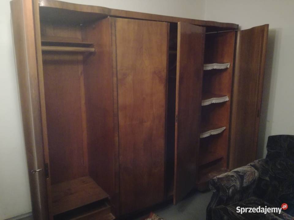 Szafa 4drzwiowa fornir PRL stan WYŚMIENITY 220cm sprzedam