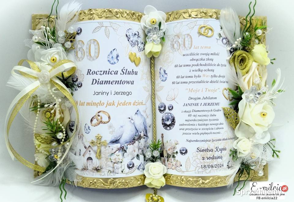 Pamiątkowa Księga z okazji 60 Rocznicy Ślubu