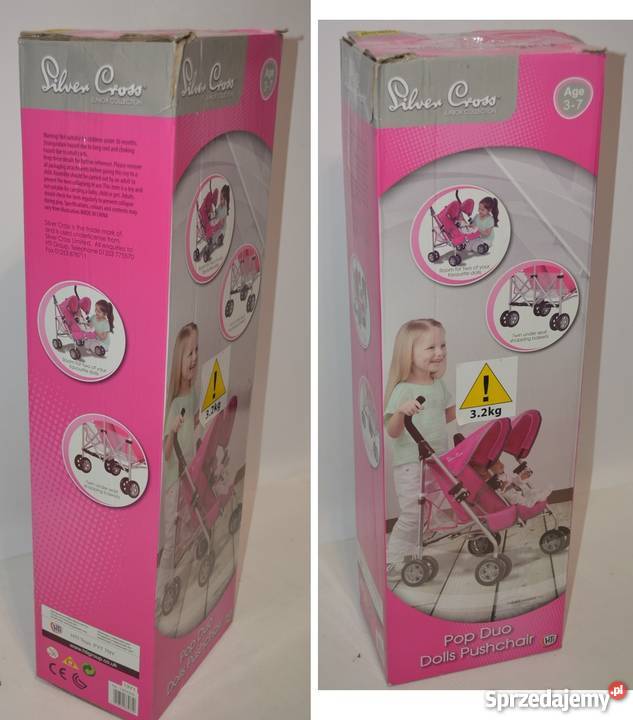 Wózek lalek Silver Cross bliźniaczy POP DUO zachodniopomorskie Rewal