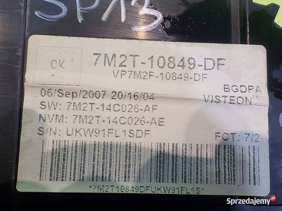 FORD S I MK1 20 TDCI 07r 5D licznik zegary osobowe Suków