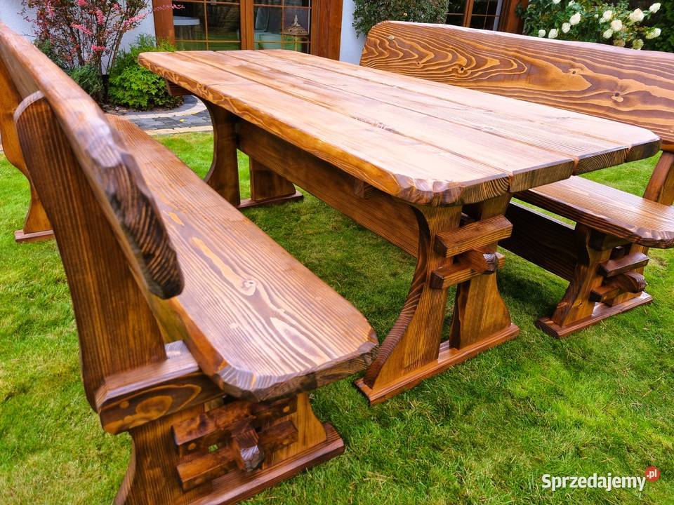 Meble do ogrodu ogródka drewniane taras ogrodowe Chrząstowice sprzedam
