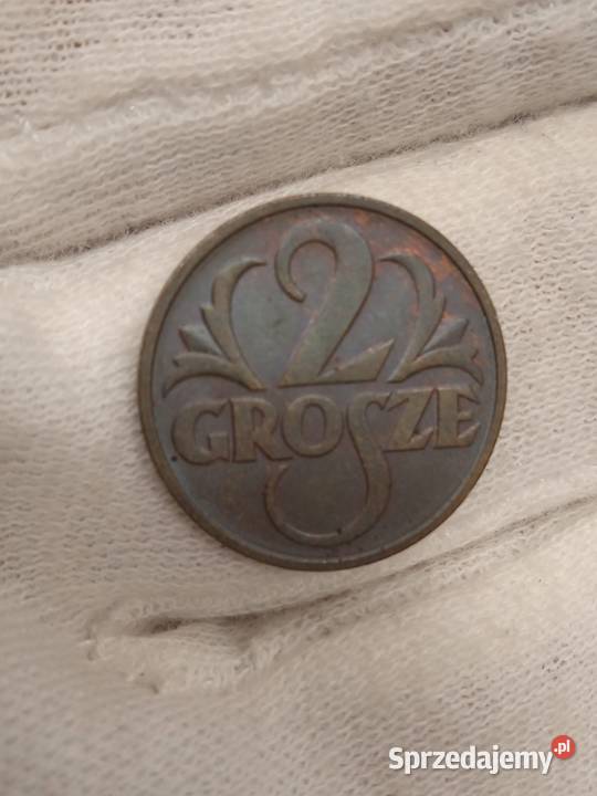 2 RP 2 grosze 1937 kolor BN mazowieckie Łochów