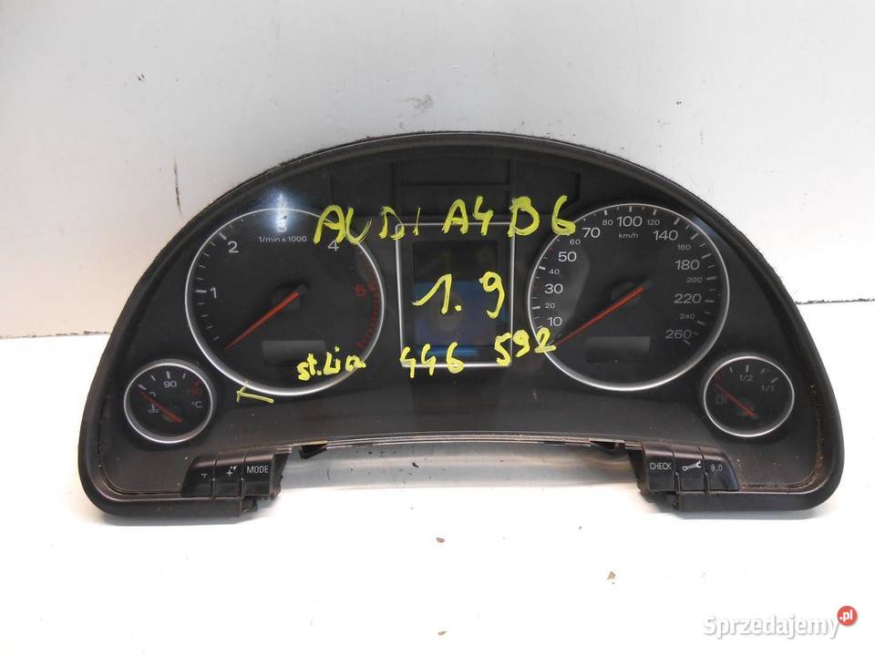 LICZNIK 446 AUDI A4 B6 19 TDI