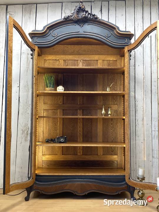BIBLIOTEKA witryna antracyt Louis XV Francja I dolnośląskie sprzedam