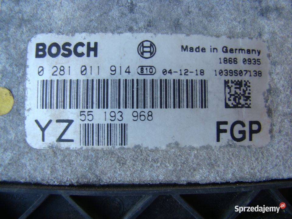 KOMPUTER SILNIKA 19 Z19DT OPEL VECTRA SIGNUM KOD Komputery łódzkie Parcice sprzedam