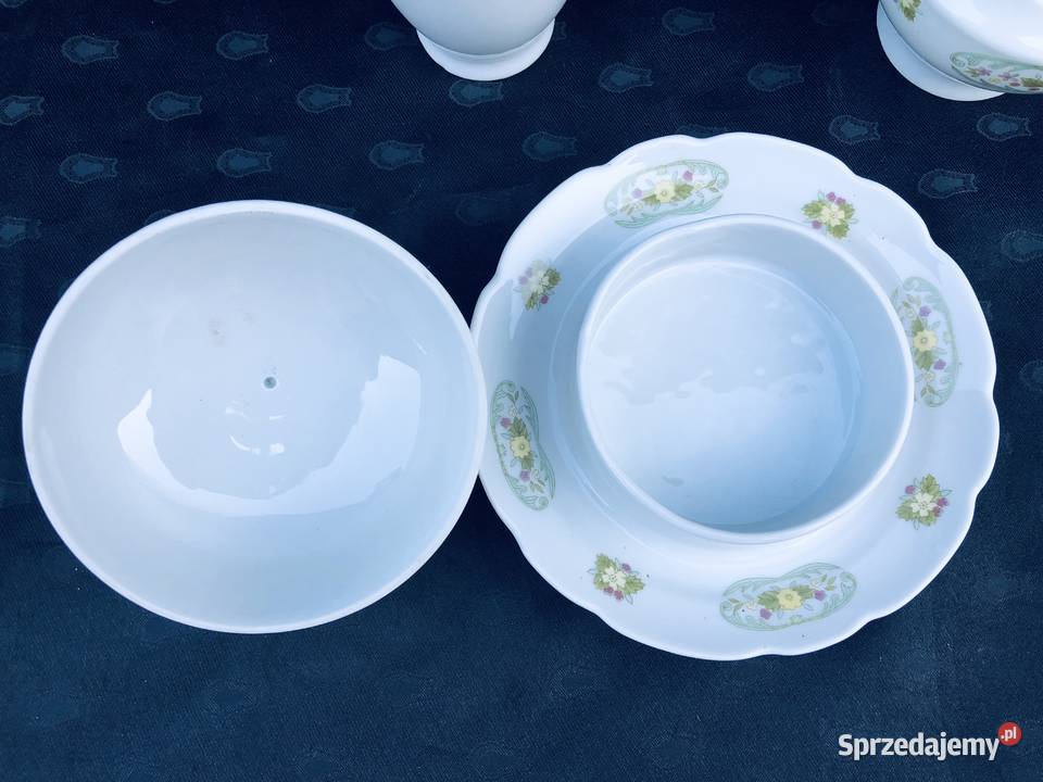Ćmielów porcelana maselnica cukierniczka Porcelana i szkło Łowicz
