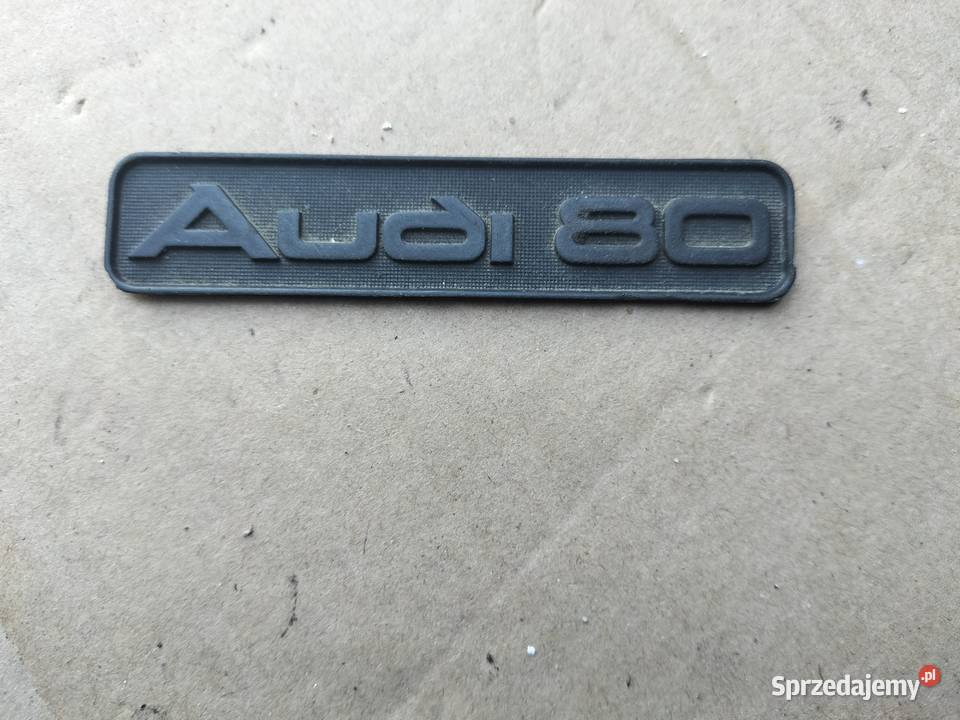 ZNACZEK EMBLEMAT NAPIS DESKI KONSOLI AUDI 80 B3 osobowe Kamień-Kolonia sprzedam