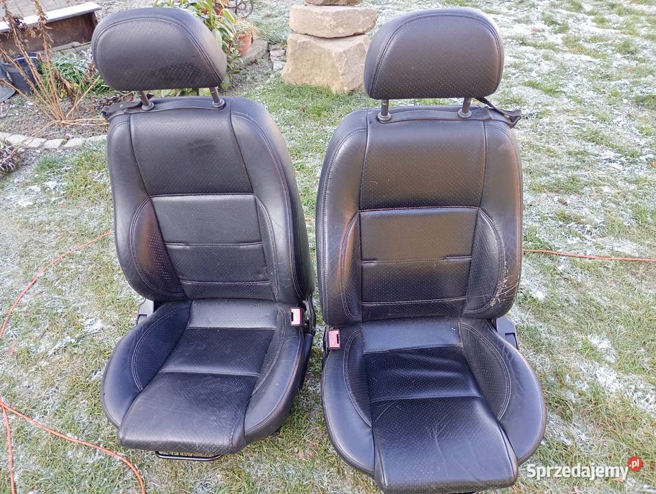 Fiat barchetta fotele czarne skóra Kłodzko