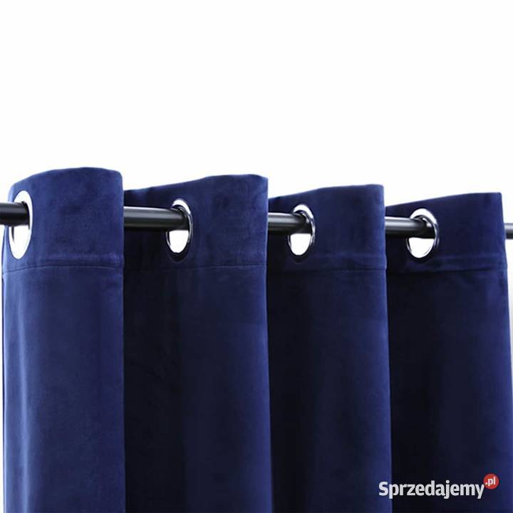 vidaXL Zasłony zaciemniające z kółkami 2